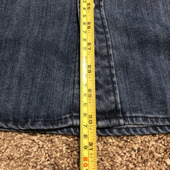 Levis Mens Denim Pearl Snap Western work Shirt Size M Dark Wash Long Sleeve NWT! - Picture 8 of 9